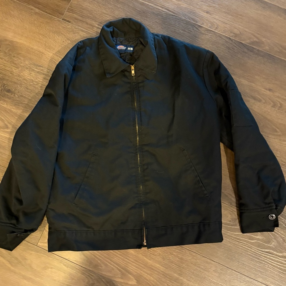 Dickies Black Zip-Front Work Jacket